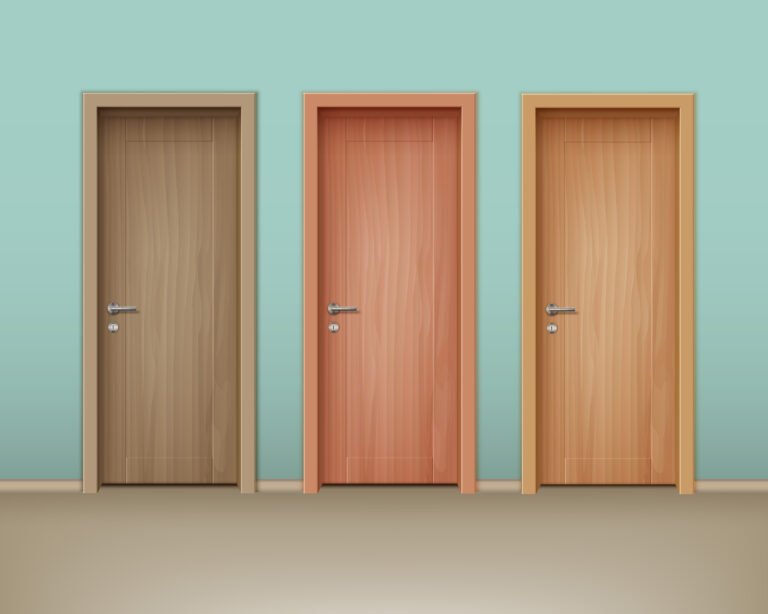 Vector wooden doors